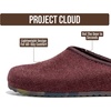 image:imageProject Cloud Casual Clogs for Women Genuine Leather Insole Mules NellaChocolate Knit