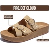 image:imageProject Cloud Comfortable Womens Sandals Platform Sandals for WomenAlmond  Kristi