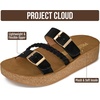 image:imageProject Cloud Comfortable Womens Sandals Platform Sandals for WomenBlack