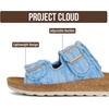 image:imageProject Cloud Comfortable Womens Sandals Platform Sandals for WomenBlue Twill  Light