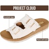 image:imageProject Cloud Comfortable Womens Sandals Platform Sandals for WomenCream  Light