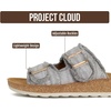 image:imageProject Cloud Comfortable Womens Sandals Platform Sandals for WomenLight Grey Twill  Light