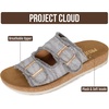 image:imageProject Cloud Comfortable Womens Sandals Platform Sandals for WomenLight Grey Twill  Light