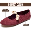 image:imageProject Cloud Fashion Mary Jane Shoes Women Ballet Flats EmileeBurgundy