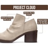 image:imageProject Cloud Genuine Leather Heeled Boots For Women  Slouch Womens BootsBone Grainy Leather