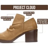 image:imageProject Cloud Genuine Leather Heeled Boots For Women  Slouch Womens BootsSand Grainy Leather