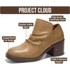 image:imageProject Cloud Genuine Leather Heeled Boots For Women  Slouch Womens BootsSand Grainy Leather