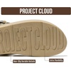 image:imageProject Cloud Genuine Leather Platform Sandals Women Non Slip Womens SlidesLight Gold Leather  Buckle
