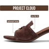 image:imageProject Cloud Genuine Leather Womens Heels Dress Sandals amp Slides MonacoEspresso Suede