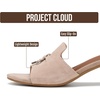 image:imageProject Cloud Genuine Leather Womens Heels Dress Sandals amp Slides MonacoLatte Suede