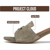 image:imageProject Cloud Genuine Leather Womens Heels Dress Sandals amp Slides MonacoMatcha Suede