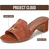 image:imageProject Cloud Genuine Leather Womens Heels Dress Sandals amp Slides MonacoMocha Suede