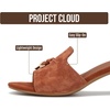 image:imageProject Cloud Genuine Leather Womens Heels Dress Sandals amp Slides MonacoMocha Suede