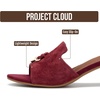 image:imageProject Cloud Genuine Leather Womens Heels Dress Sandals amp Slides MonacoSangrias Suede