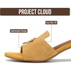 image:imageProject Cloud Genuine Leather Womens Heels Dress Sandals amp Slides MonacoTurmeric Suede