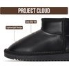 image:imageProject Cloud Girls 100 Genuine Leather Non Slip Fur Lined Ankle BootsBlack Leather