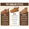 image:imageProject Cloud Girls 100 Genuine Leather Non Slip Fur Lined Ankle BootsChocobrown Suede