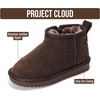 image:imageProject Cloud Girls 100 Genuine Leather Non Slip Fur Lined Ankle BootsChocobrown Suede