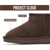 image:imageProject Cloud Girls 100 Genuine Leather Non Slip Fur Lined Ankle BootsChocobrown Suede