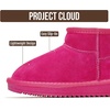 image:imageProject Cloud Girls 100 Genuine Leather Non Slip Fur Lined Ankle BootsFuschia Suede