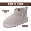 image:imageProject Cloud Girls 100 Genuine Leather Non Slip Fur Lined Ankle BootsLightgrey Suede
