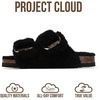 image:imageProject Cloud Kids Sandals 100 Genuine Leather Slides for Boys amp GirlsBlack Fur