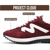 image:imageProject Cloud Lighweight Trendy Lace Up Fashion Sneakers for Women LeccoBurgundy