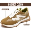 image:imageProject Cloud Lighweight Trendy Lace Up Fashion Sneakers for Women LeccoCamel