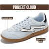 image:imageProject Cloud NonSlip Fashion Sneakers for Women LaceUp ShoesLight Blue Microsuede