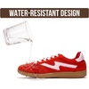 image:imageProject Cloud NonSlip Fashion Sneakers for Women LaceUp ShoesRed Microsuede