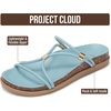 image:imageProject Cloud NonSlip Summer Slides for Women amp Lightweight Womens SandalsSky Blue Strappy