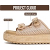 image:imageProject Cloud Platform Sandals Women Memory Foam Slides HavanaRaffia