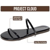 image:imageProject Cloud Summer Sandals for Women with Memory Foam Insole TransitionBlack Patent