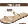 image:imageProject Cloud Summer Sandals for Women with Memory Foam Insole TransitionDark Gold