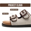 image:imageProject Cloud Trendy Adjustable Sandals amp Slides for Women with Soft InsoleSharl 1  Chocolate Raffia
