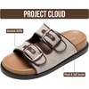 image:imageProject Cloud Trendy Adjustable Sandals amp Slides for Women with Soft InsoleSharl 1  Chocolate Raffia