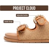 image:imageProject Cloud Trendy Adjustable Sandals amp Slides for Women with Soft InsoleSharl 2  French Beige Raffia