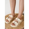 image:imageProject Cloud Trendy Adjustable Sandals amp Slides for Women with Soft InsoleSharl 2  Offwhite Raffia