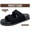 image:imageProject Cloud Trendy Adjustable Sandals amp Slides for Women with Soft InsoleSleek Black Suede