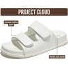 image:imageProject Cloud Trendy Adjustable Sandals amp Slides for Women with Soft InsoleSleek White