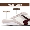 image:imageProject Cloud Womens NonSlip LaceUp Casual Work Sneakers with Memory FoamWhite Combo