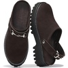 image:imagePlatform Clogs for Women  Non Slip Womens Shoes  Chunky Lug Womens MulesChocolate Suede