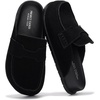 image:imageProject Cloud 100 Genuine Leather Slip On Womens Clogs 2026 FoamyBlack Suede