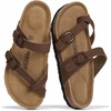 image:imageProject Cloud 100 Genuine Leather Womens Sandals Slides for Women LianTan Distressed Leather