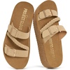 image:imageProject Cloud Comfortable Womens Sandals Platform Sandals for WomenAlmond