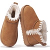 image:imageProject Cloud Girls 100 Genuine Leather Non Slip Fur Lined Ankle BootsChestnut Stitch
