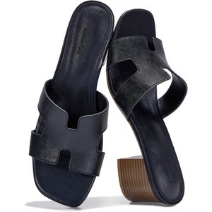 image:imageProject Cloud 100 Genuine Leather Block Heeled Sandals for WomenOpalBlack Leather