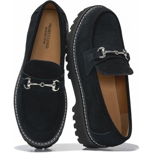 image:imageProject Cloud 100 Genuine Leather Loafers for Women Horsebit Womens ShoesBlack Suede