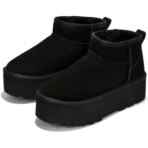 image:imageProject Cloud 100 Genuine Leather Platform Ankle Boots for WomenBlack