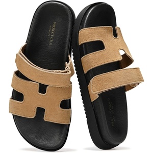 image:imageProject Cloud 100 Genuine Leather Sandals Women amp Slides for Women MayvyChestnut